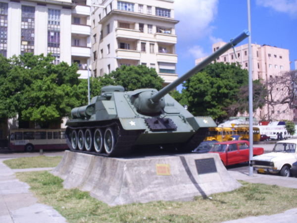 Tank outside the Museum
