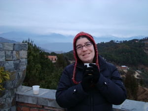 me very very cold, watching the sunrise