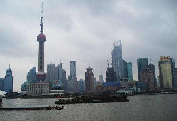 Shanghai skyline from the bund