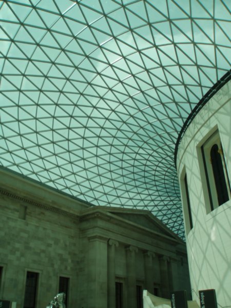 The domed roof inside the British Museum