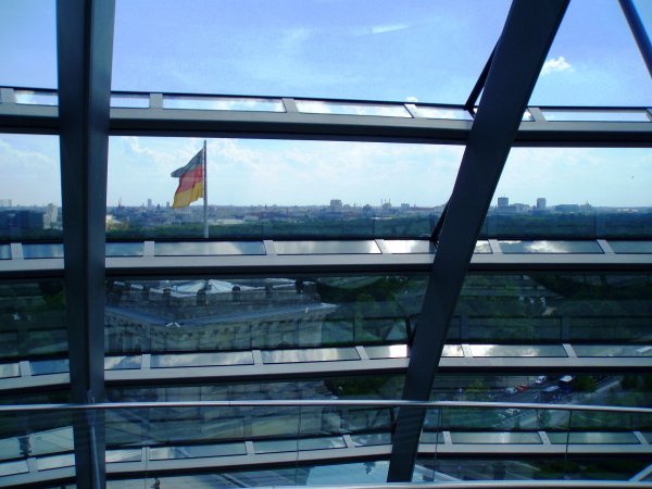Inside the Glass-Dome of the Reichstag
