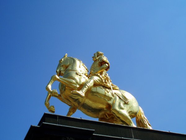 The Golden Rider in Dresden