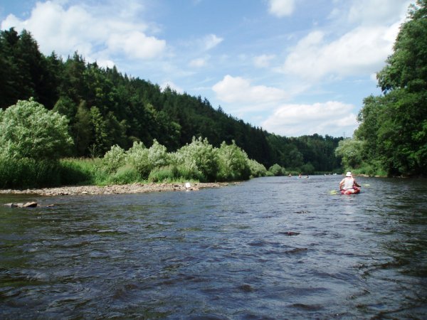 On the River near Cesky Krumlov