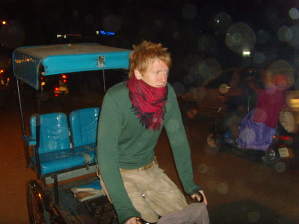 Ollie on a Rickshaw