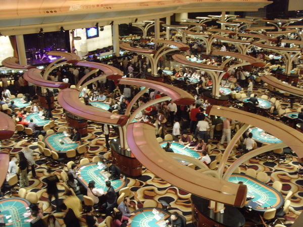 A sneaky photo inside the casino!