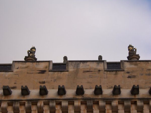 Royal Lions atop the Great Hall