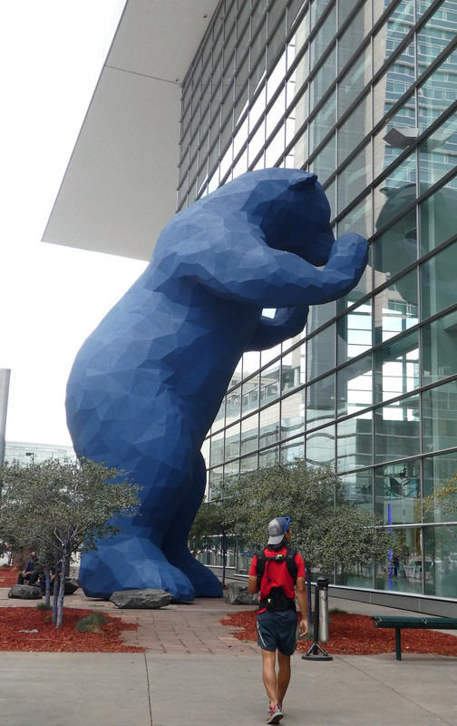 The blue bear @ the Convention Center