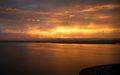 The sunrise over Lake Biwa