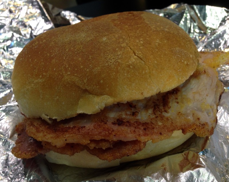 Peameal bacon on a bun!