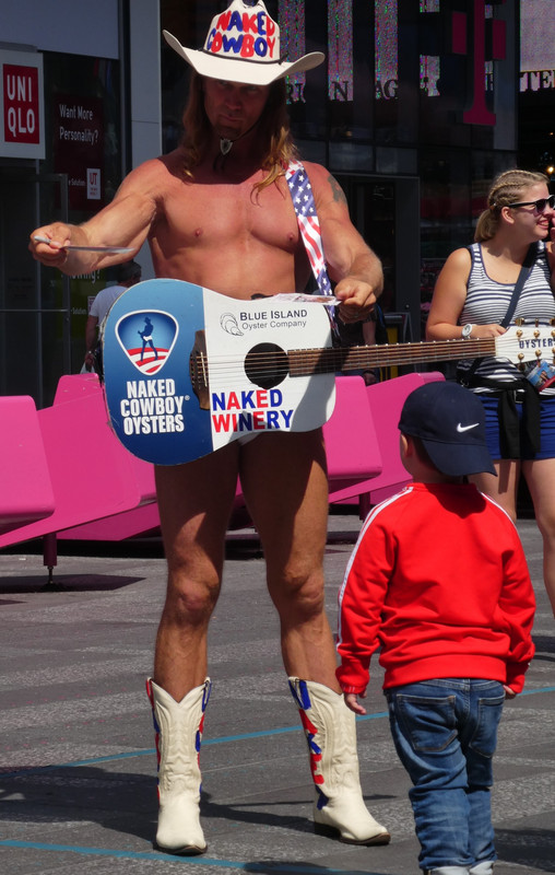 The naked cowboy