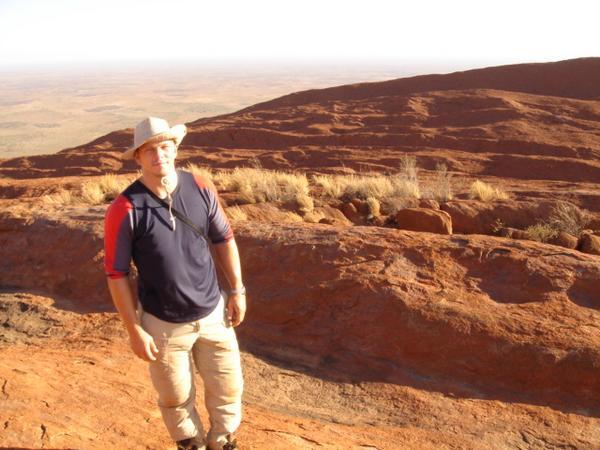 On top of Uluru - very wierd landscape