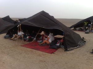 The tent we sleep in