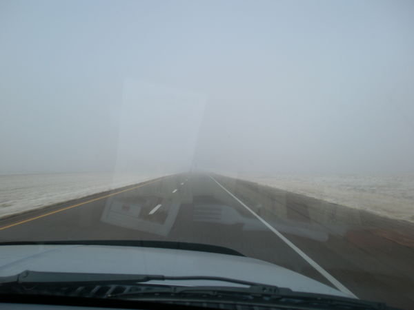 Fog on our way out of Tucumcari