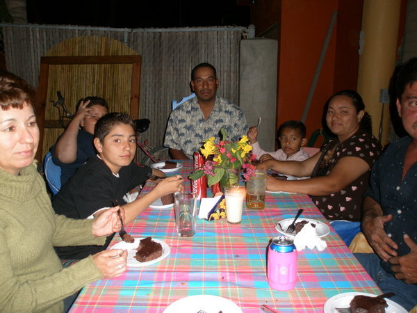 Dinner with Gabriel and his family