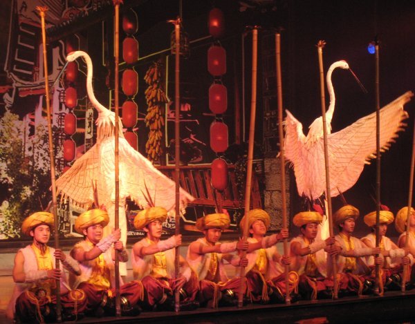 Las Vegas style dance show we saw at another theater in Lijiang