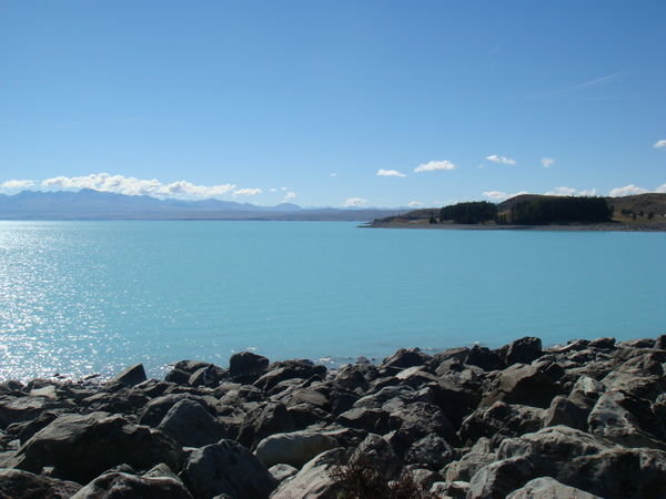 Very blue lake!