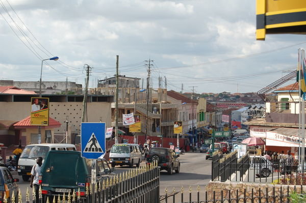 Busy street in Kumasi