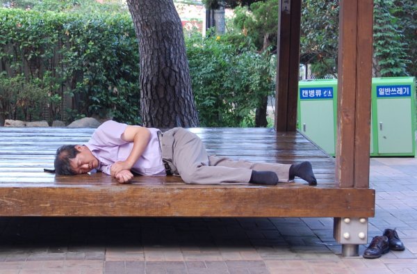 koreans-can-sleep-virtually-anywhere-photo