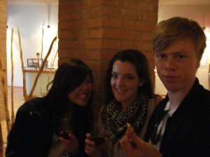At the Winetasting with Emily and Alex