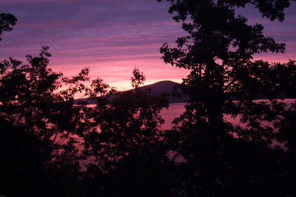 Sunrise Over the Lake