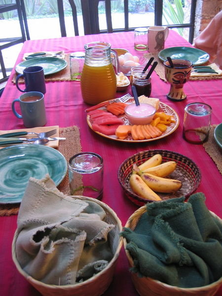 Breakfast Table at Casa Luna