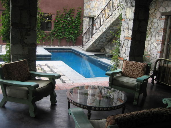 Pool and outdoor living room
