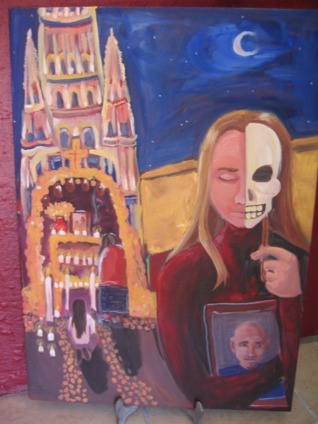 Dia de los Muertos painting