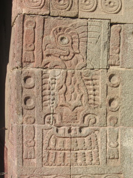 Beautiful Aztec Wall Carving