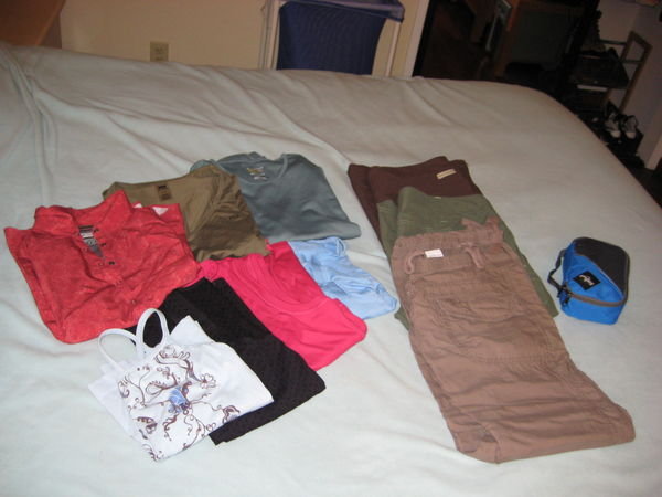 Clothes for Hannah Before Packing