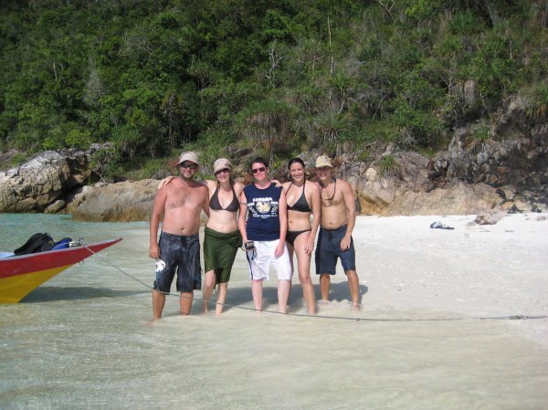 With the Aussies: Troy, Christy, and Kamala