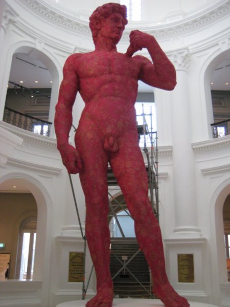 Great replica of David at the Singapore Museum of Art