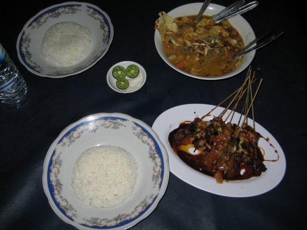 Tasty satay Indonesian food