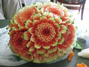Crazy watermelon carving!