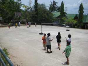 The school playground