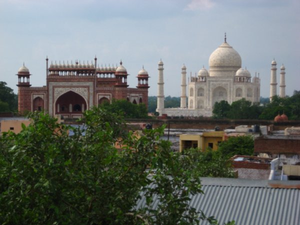 The view of the Taj from our rooftop