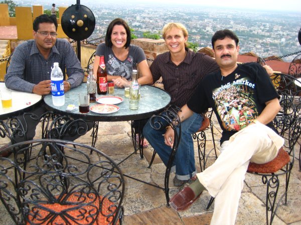 With Umesh and Raj at the Tiger Fort