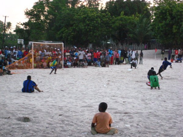 Soccer tournament in Lamu; LOTS of people showed up