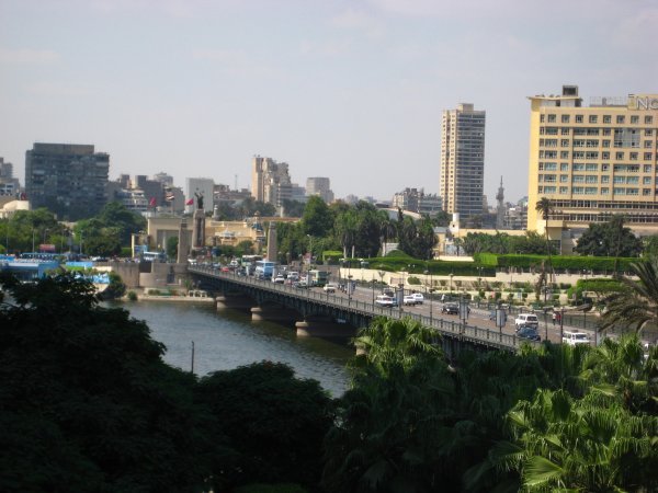 The view of the Nile from our hotel room