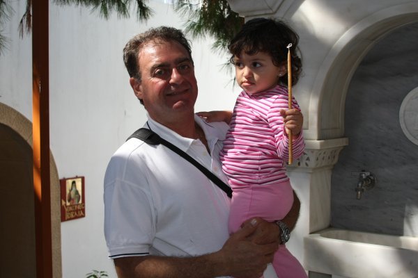 Mike and his daughter Chrisovalandou