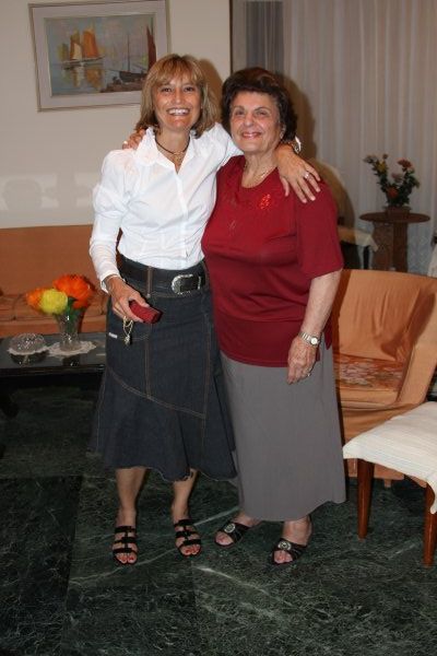 Mary and her mother-in-law Yiayia Barbara