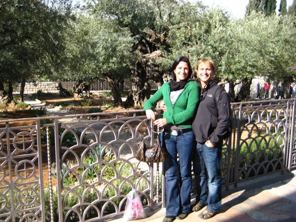 At the Mount of Olives Garden in Jerusalem