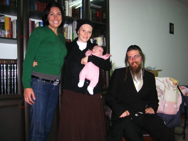 Hannah with her step-brother Josh, his wife Ester, and baby Chana