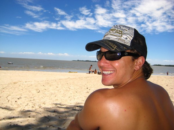 Hanging out on the beach in Uruguay