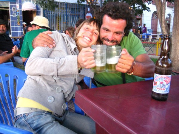 Barbara and Francisco in Uyuni