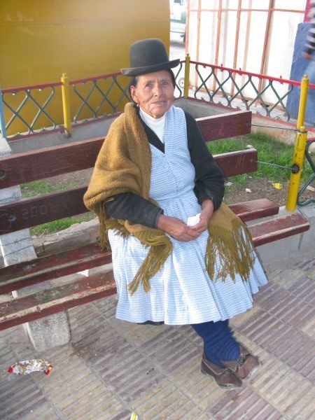 Traditional Bolivian dress