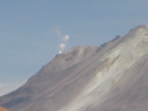 Volano Ollague, an actice volcano