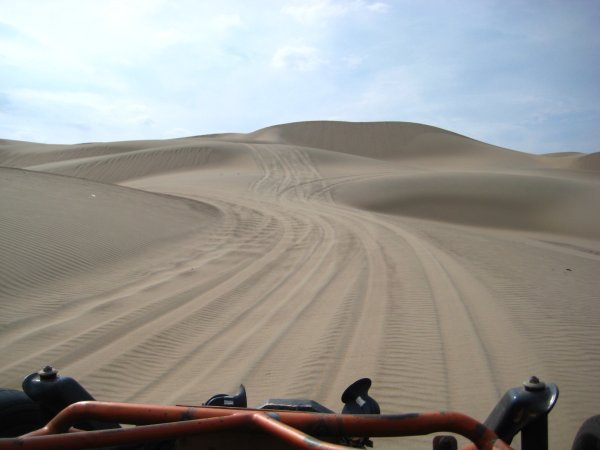View from the dune-buggy