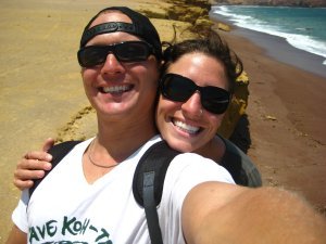 With Hannah on the Pacific in Peru