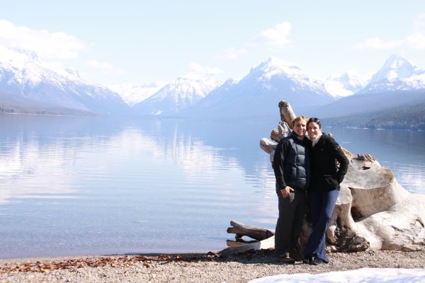 With Hannah at Glacier National Park