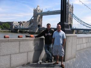 My Brother Paul and I with Tower Bridge in the Background